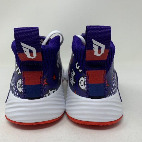 Adidas DAME 5 Basketball Shoes Purple LE Print $ main image 9